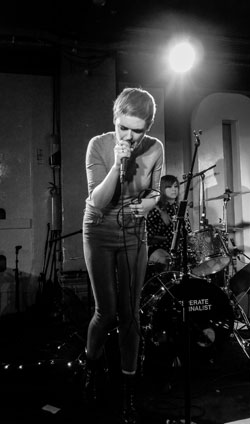 Desperate Journalist on stage at 100 Club - 28 May 2015