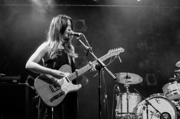 Stina from Honeyblood on stage at Electric Ballroom on 20 May 2015