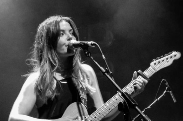 Stina from Honeyblood on stage at Electric Ballroom on 20 May 2015