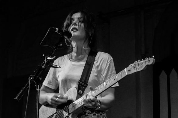 Stina from Honeyblood on stage at Bush Hall on 13 June 2015