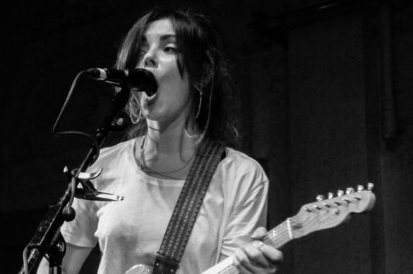 Stina from Honeyblood on stage at Bush Hall on 13 June 2015