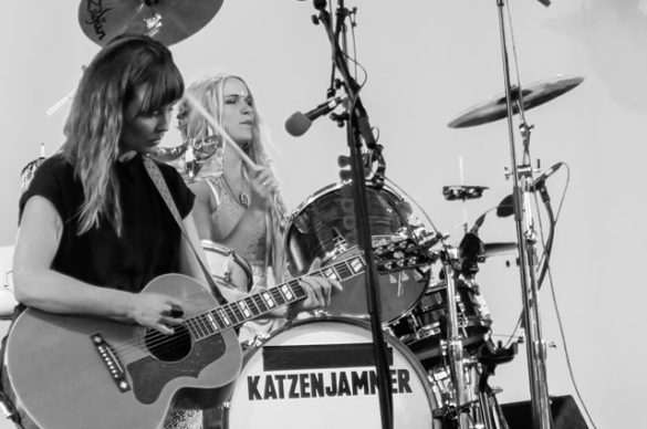 Katzenjammer on stage at Cropredy Festival 13 August 2015