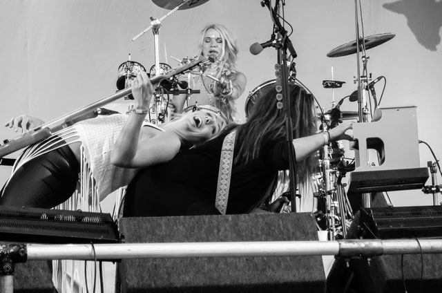 Katzenjammer on stage at Cropredy Festival 13 August 2015