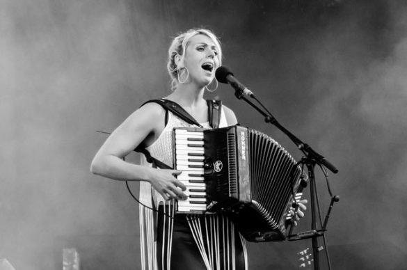 Katzenjammer on stage at Cropredy Festival 13 August 2015