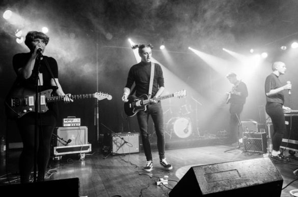 Joanna Gruesome on stage at Scala London on 22 September 2015