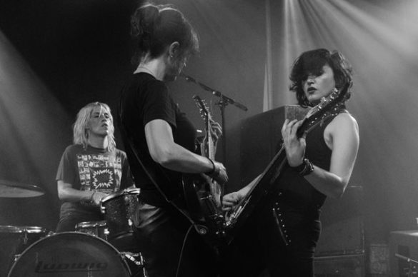 Ex Hex on stage at Scala London on 2 November 2015