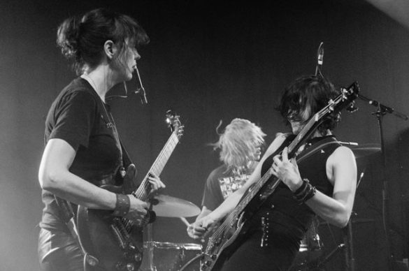 Ex Hex on stage at Scala London on 2 November 2015