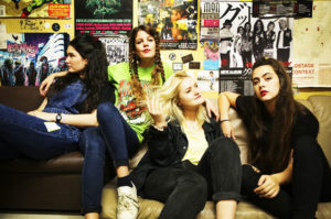 Promo image of Hinds band for Bamboo video