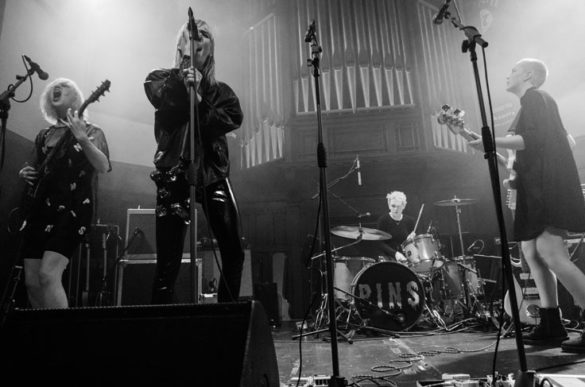 PINS on stage at Saint Luke's Glasgow 8 December 2016