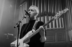 PINS on stage at Saint Luke's Glasgow 8 December 2016