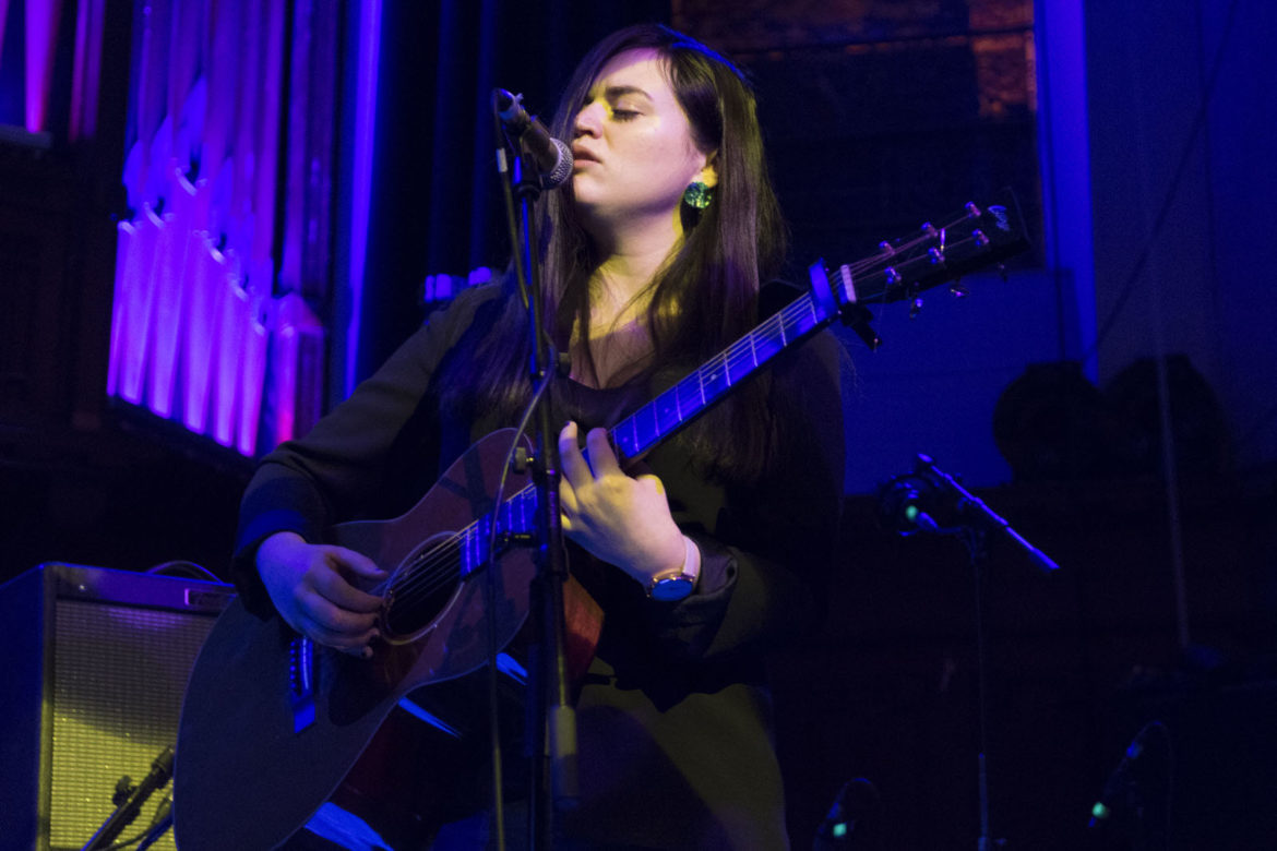 Siobhan Wilson on stage at Saint Luke's on 3 February 2019
