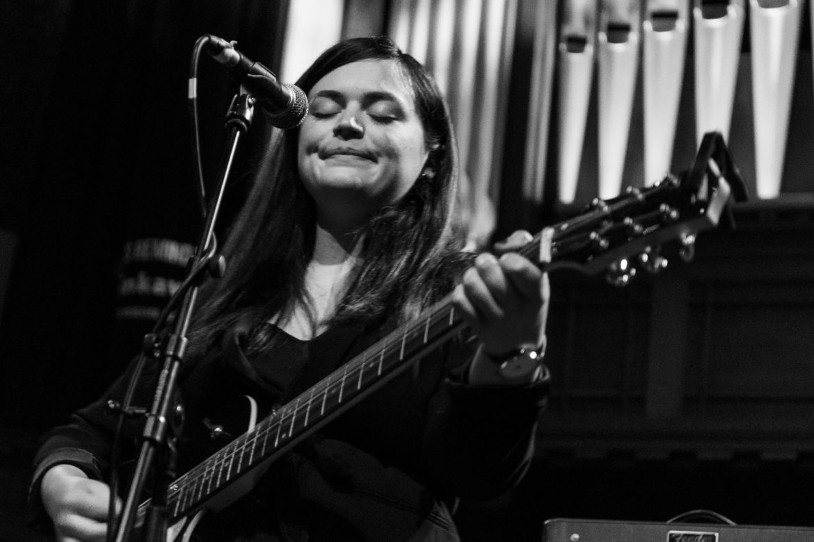 Siobhan Wilson on stage at Saint Luke's on 3 February 2019