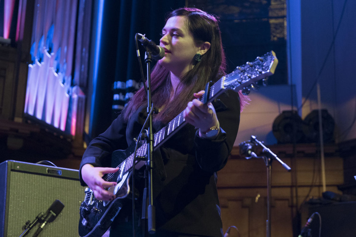 Siobhan Wilson on stage at Saint Luke's on 3 February 2019