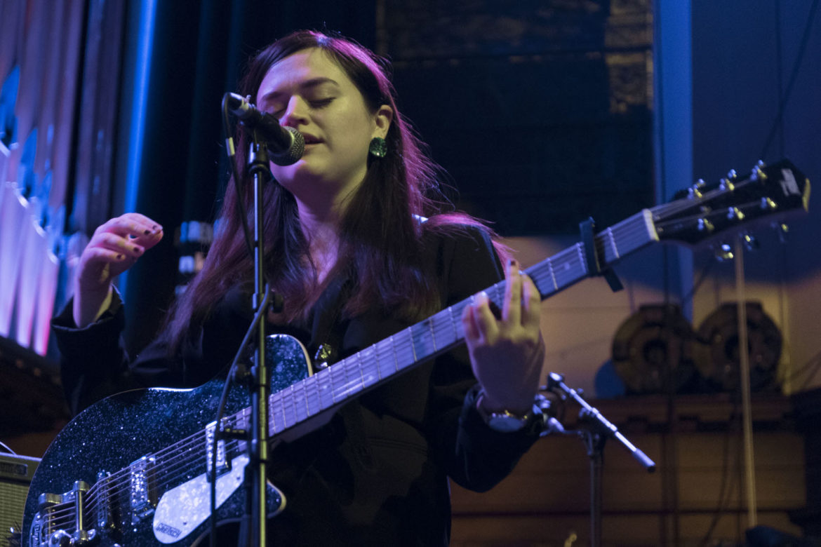 Siobhan Wilson on stage at Saint Luke's on 3 February 2019