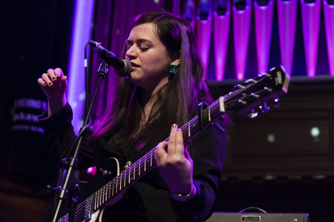 Siobhan Wilson on stage at Saint Luke's on 3 February 2019