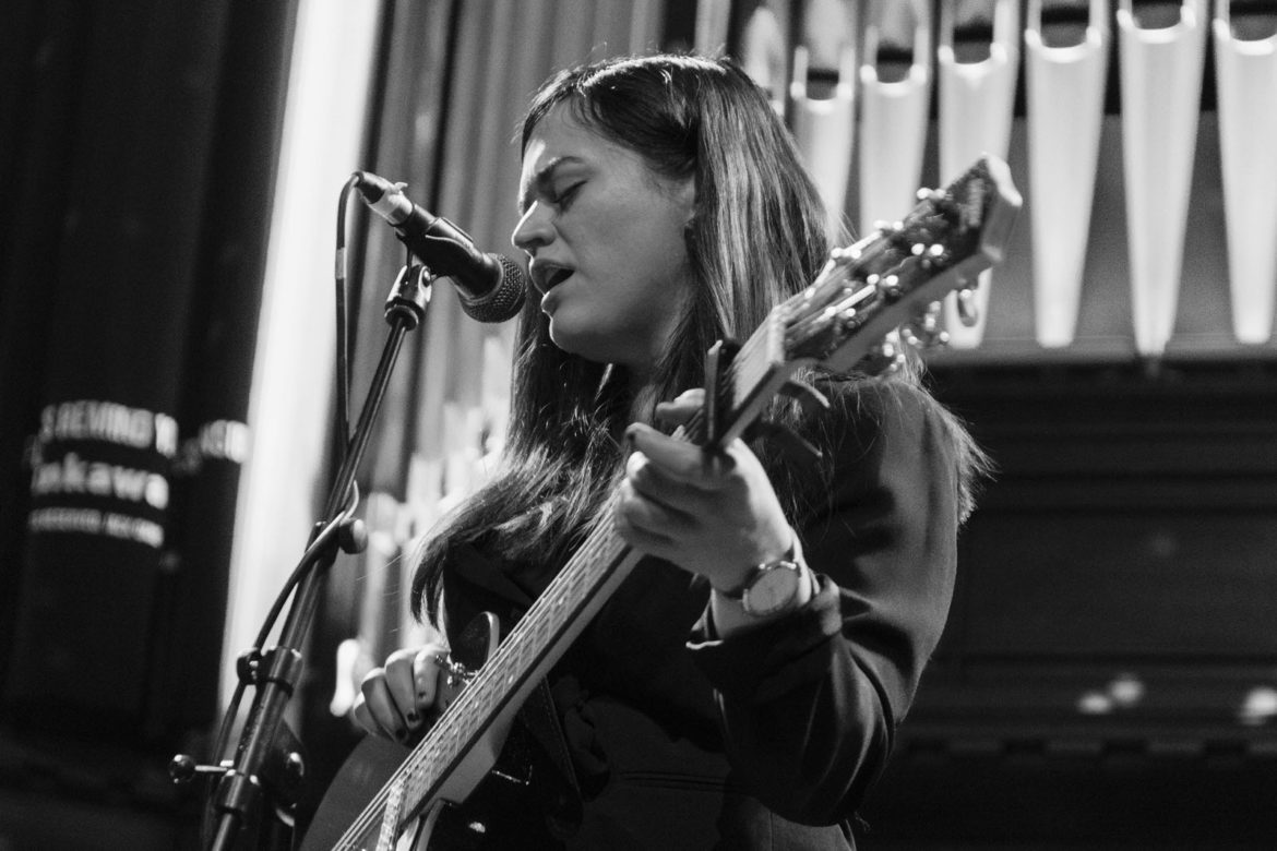 Siobhan Wilson on stage at Saint Luke's on 3 February 2019