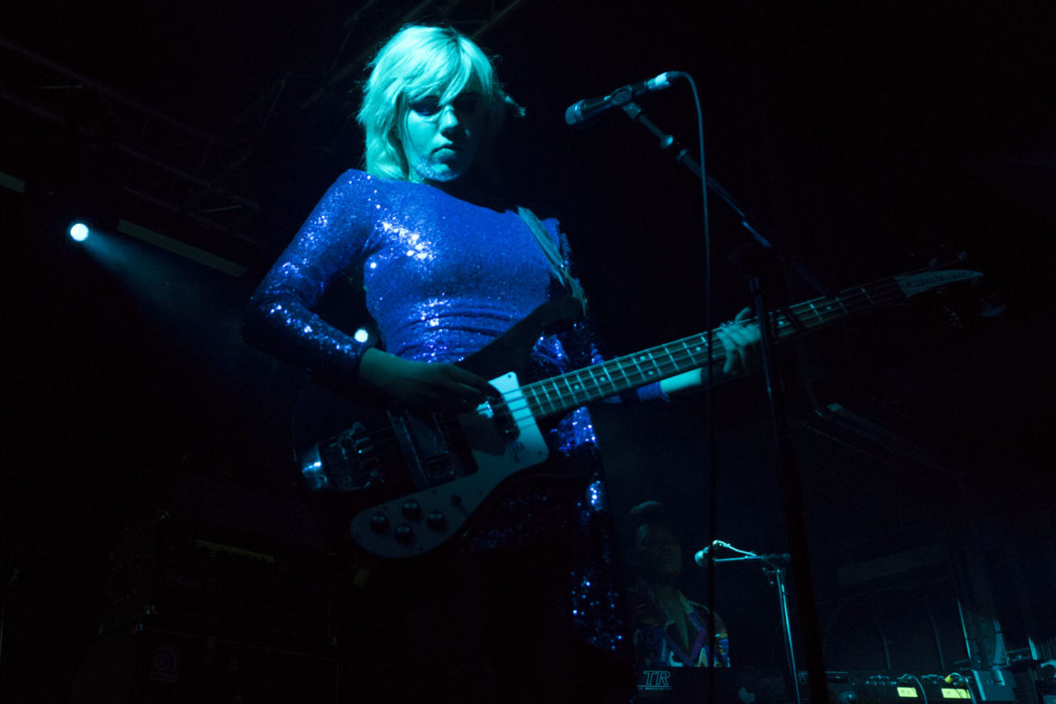 Sunflower Bean on stage at Glasgow Art School on 26 November 2018