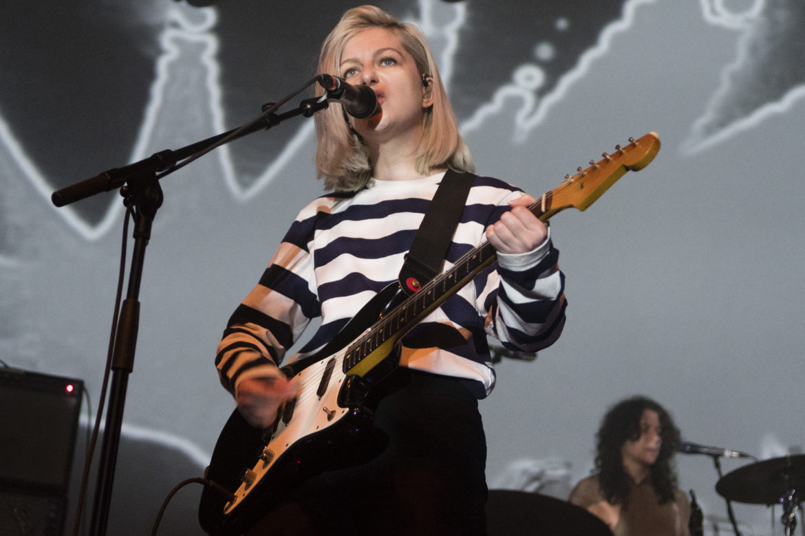 Alvvays band performing on stage at O2 ABC in Glasgow on 18 February 2018