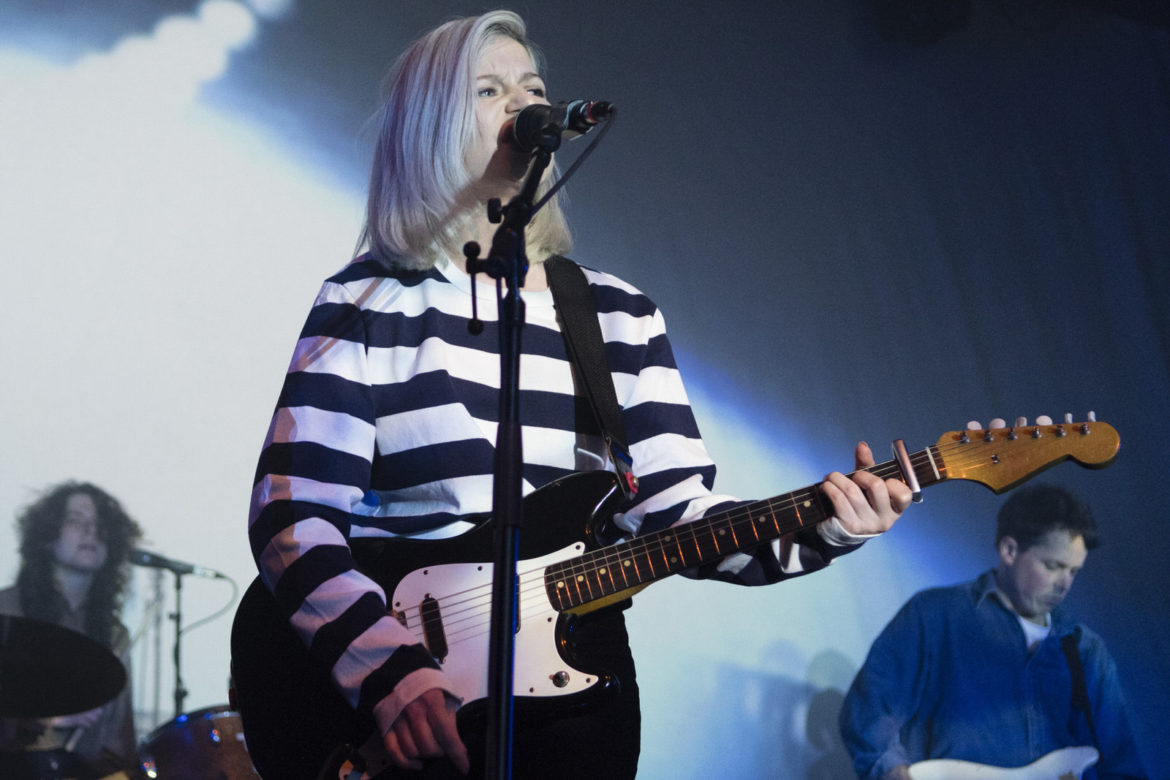 Alvvays band performing on stage at O2 ABC in Glasgow on 18 February 2018