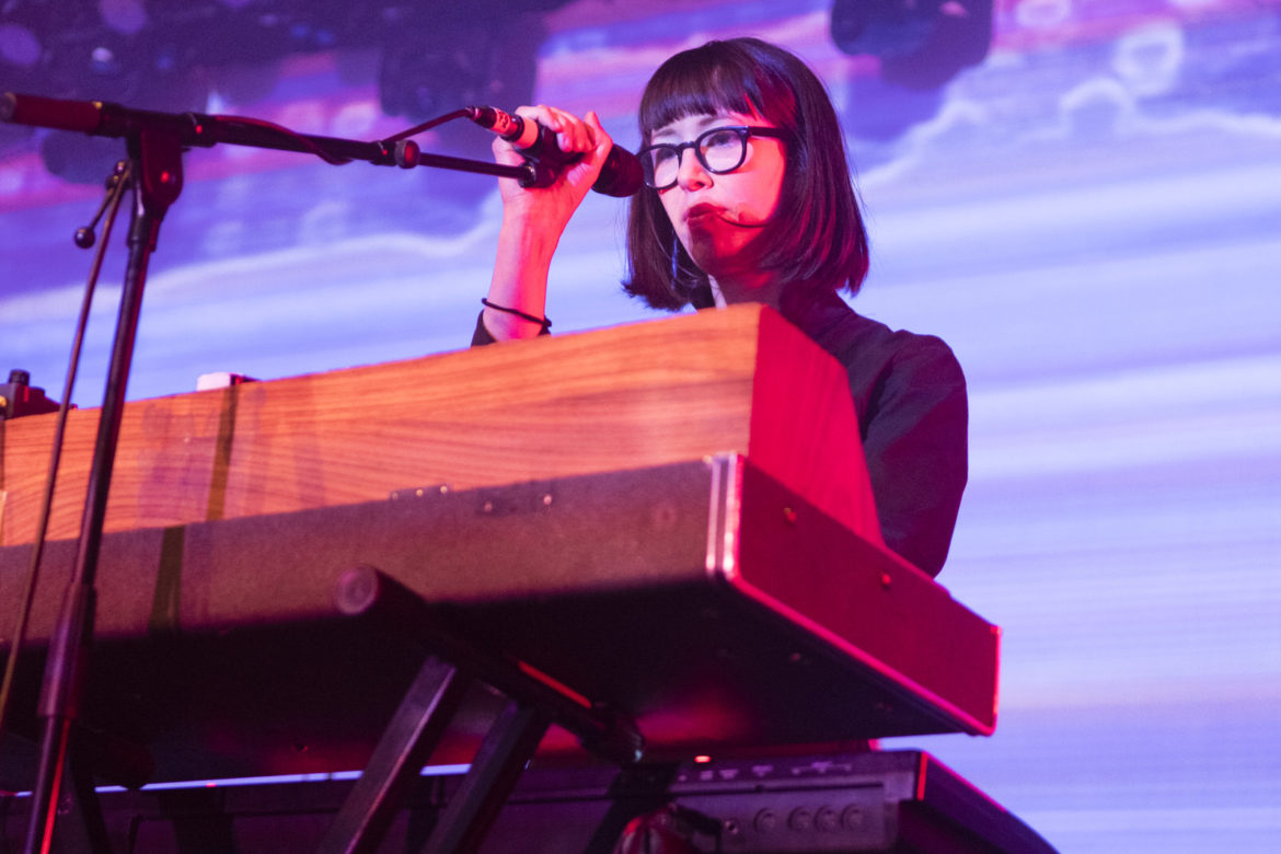 Alvvays band performing on stage at O2 ABC in Glasgow on 18 February 2018