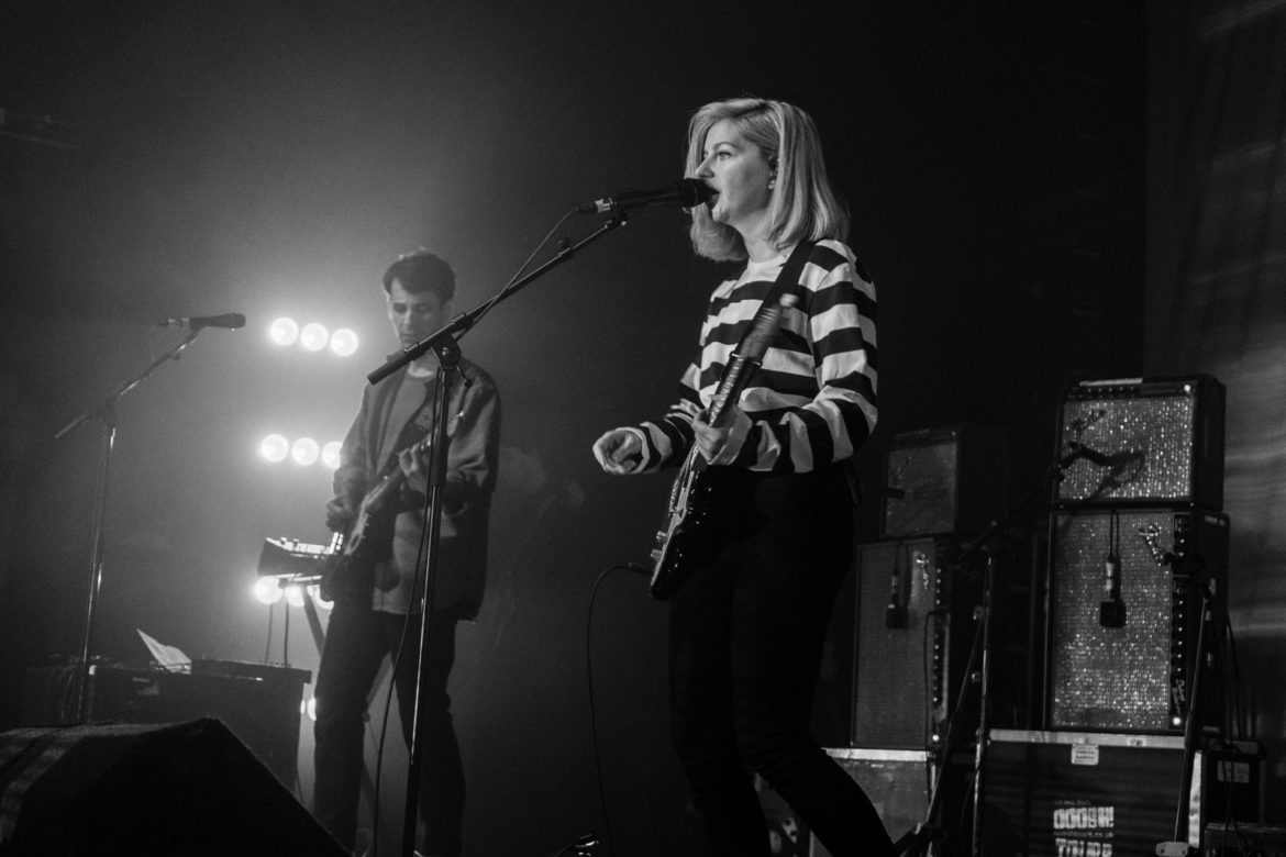 Alvvays band performing on stage at O2 ABC in Glasgow on 18 February 2018