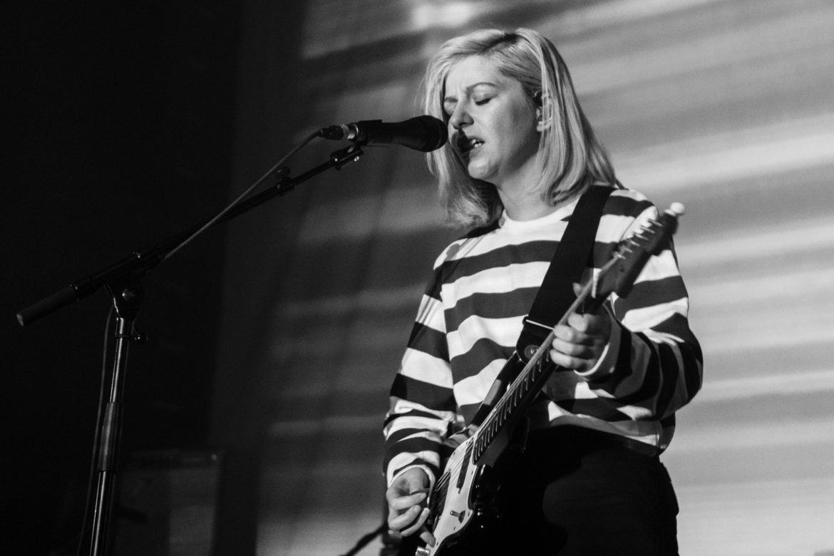 Alvvays band performing on stage at O2 ABC in Glasgow on 18 February 2018