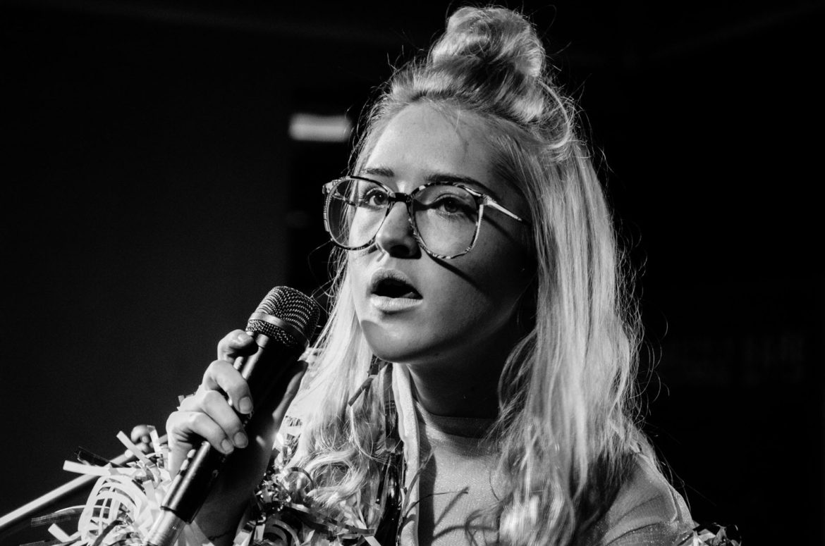 Be Charlotte performing on stage at Attic at The Garage in Glasgow on 17 February 2017