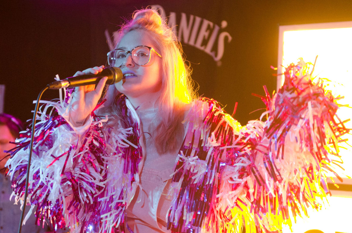 Be Charlotte performing on stage at Attic at The Garage in Glasgow on 17 February 2017