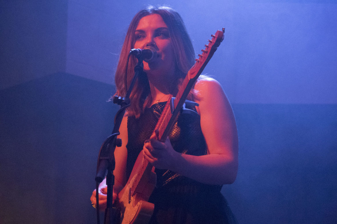 Honeyblood on stage at Saint Luke's in Glasgow on 8 December 2016
