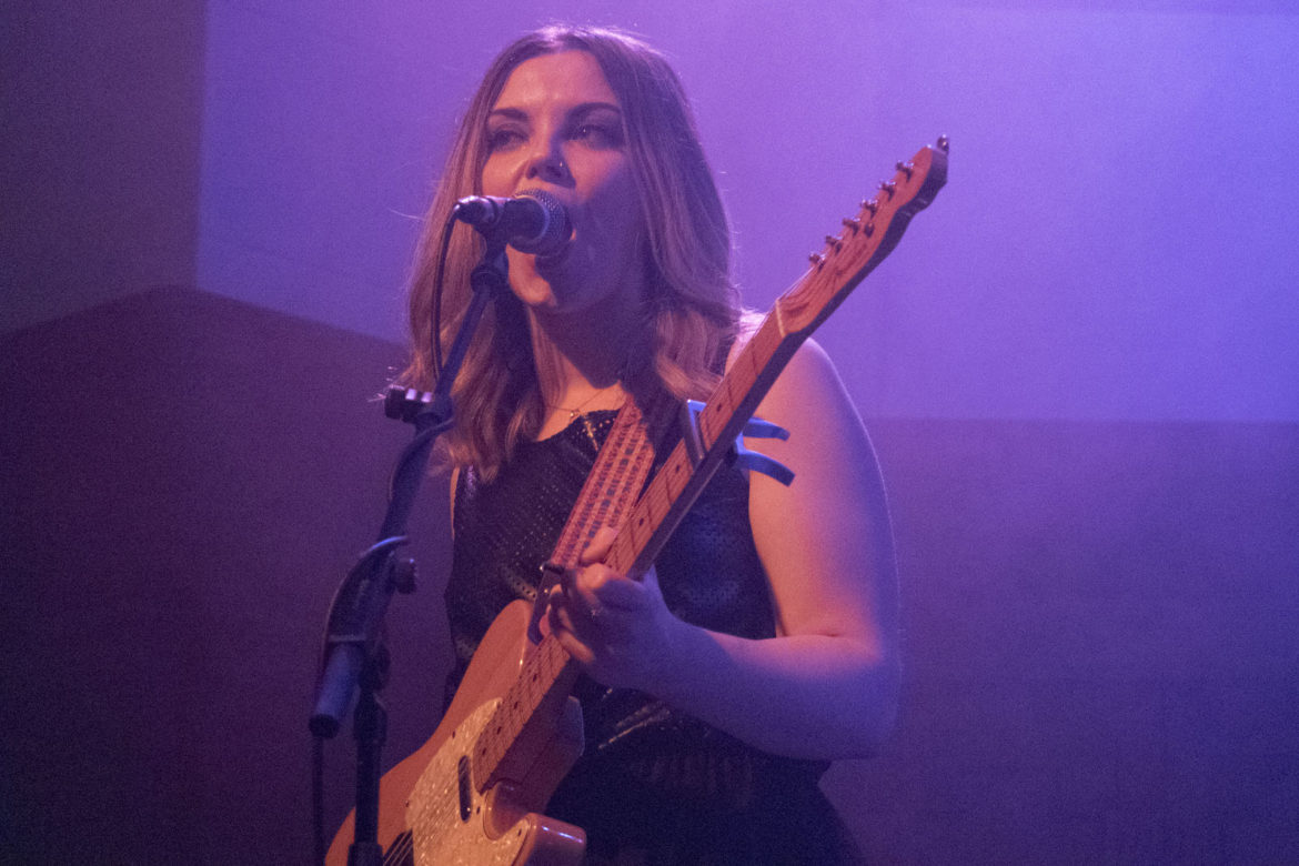 Honeyblood on stage at Saint Luke's in Glasgow on 8 December 2016