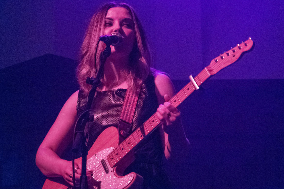 Honeyblood on stage at Saint Luke's in Glasgow on 8 December 2016