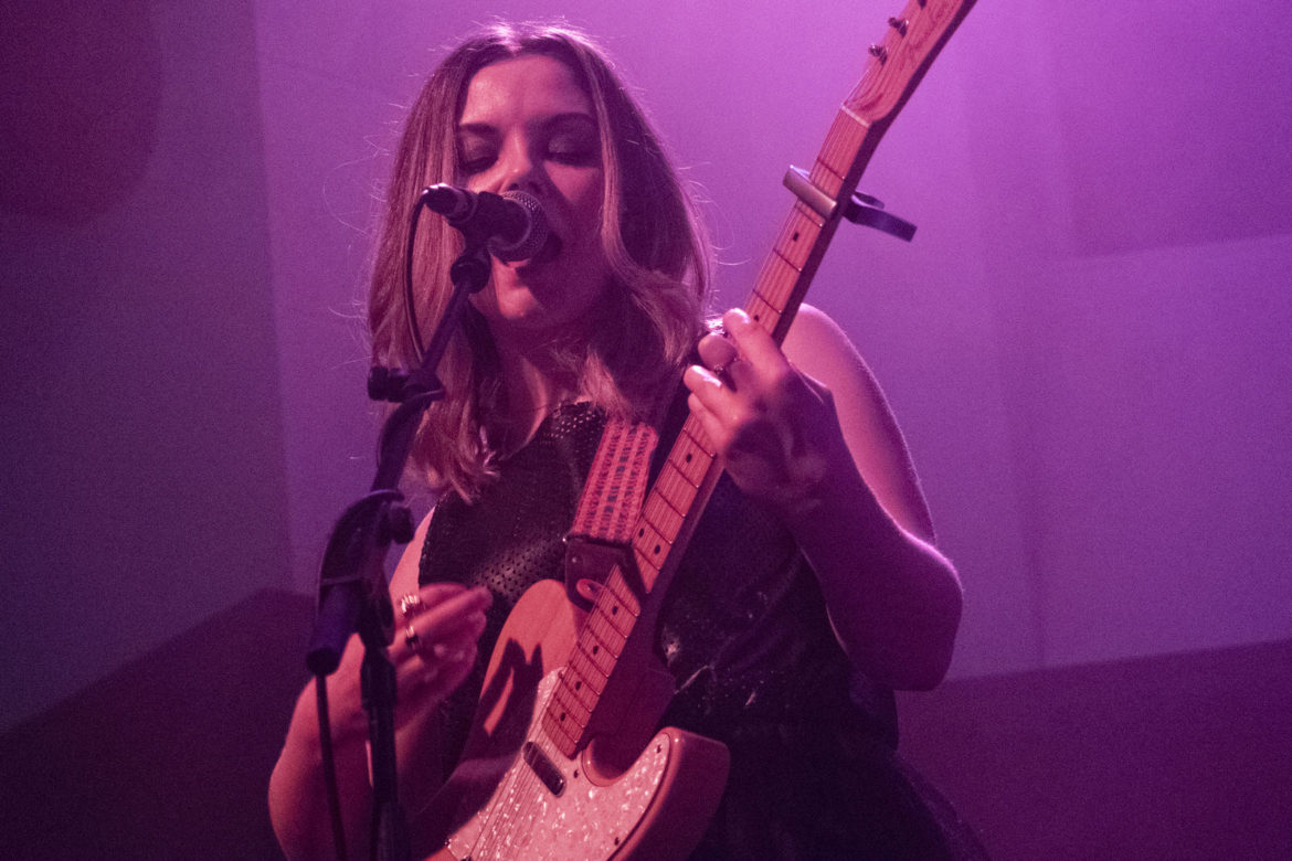 Honeyblood on stage at Saint Luke's in Glasgow on 8 December 2016