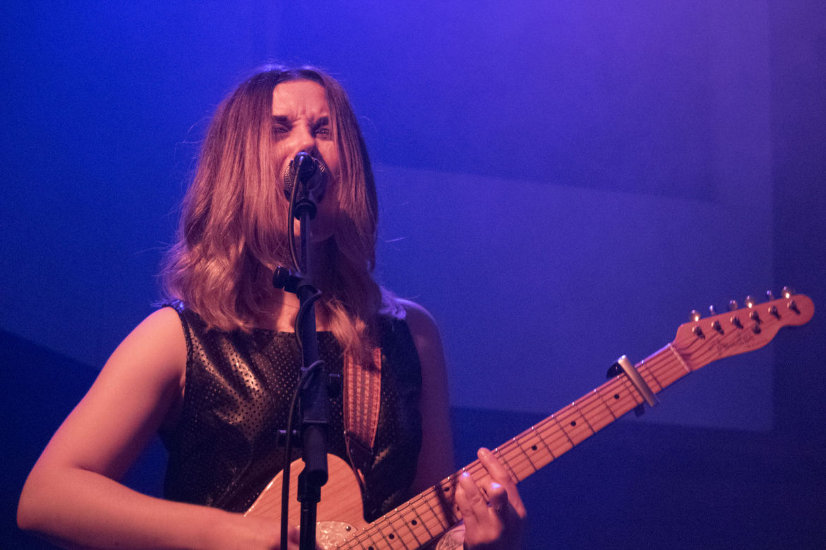 Honeyblood on stage at Saint Luke's in Glasgow on 8 December 2016