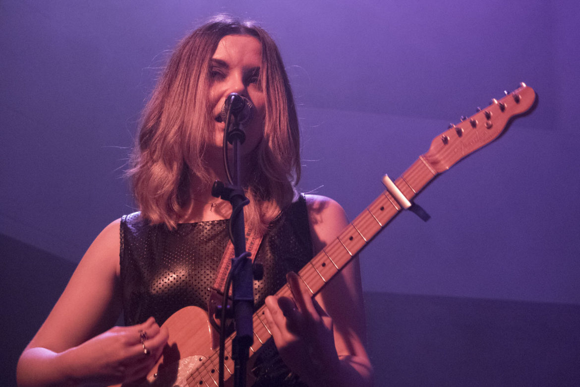 Honeyblood on stage at Saint Luke's in Glasgow on 8 December 2016