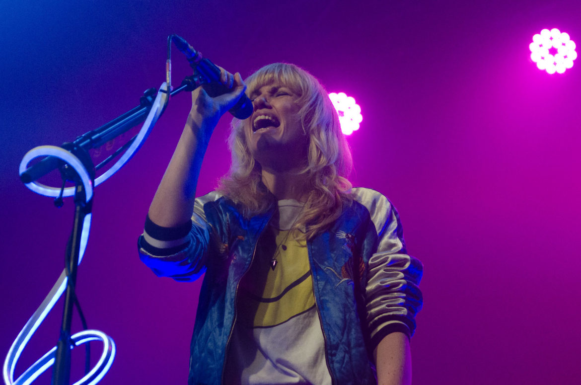 Ladyhawke on stage at the Art School in Glasgow on 9 February 2017