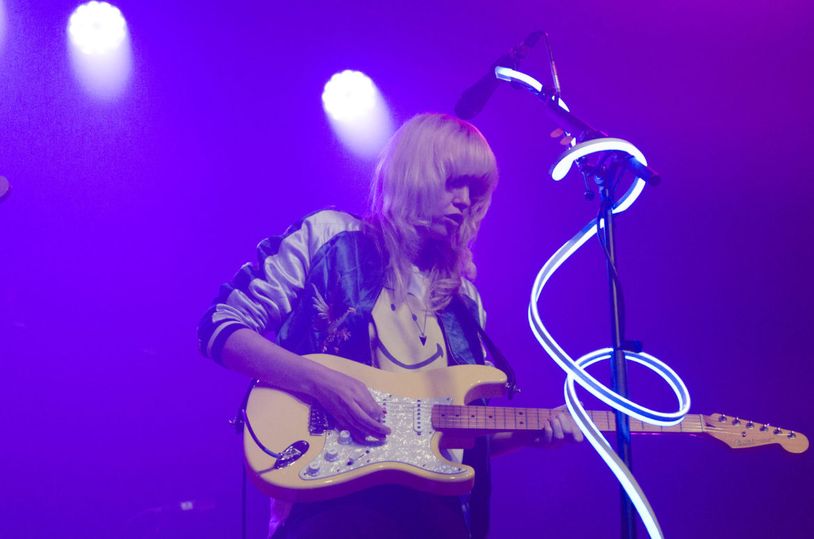 Ladyhawke on stage at the Art School in Glasgow on 9 February 2017