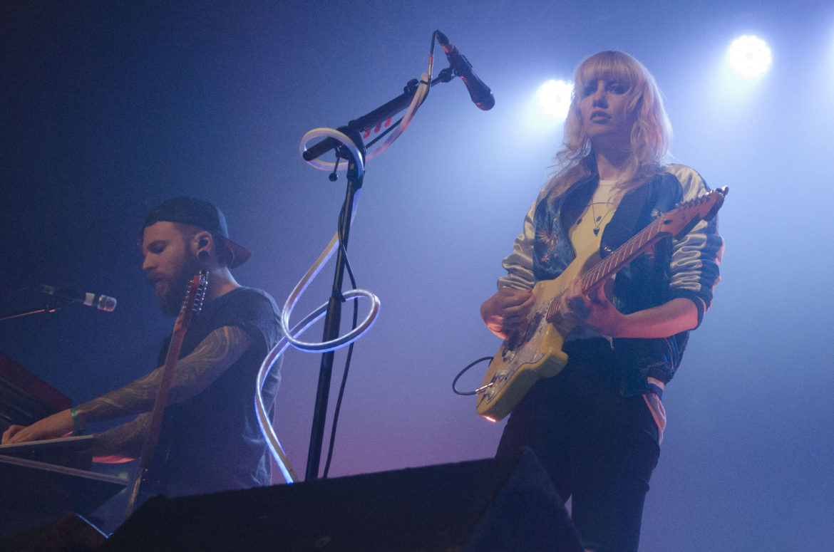 Ladyhawke on stage at the Art School in Glasgow on 9 February 2017