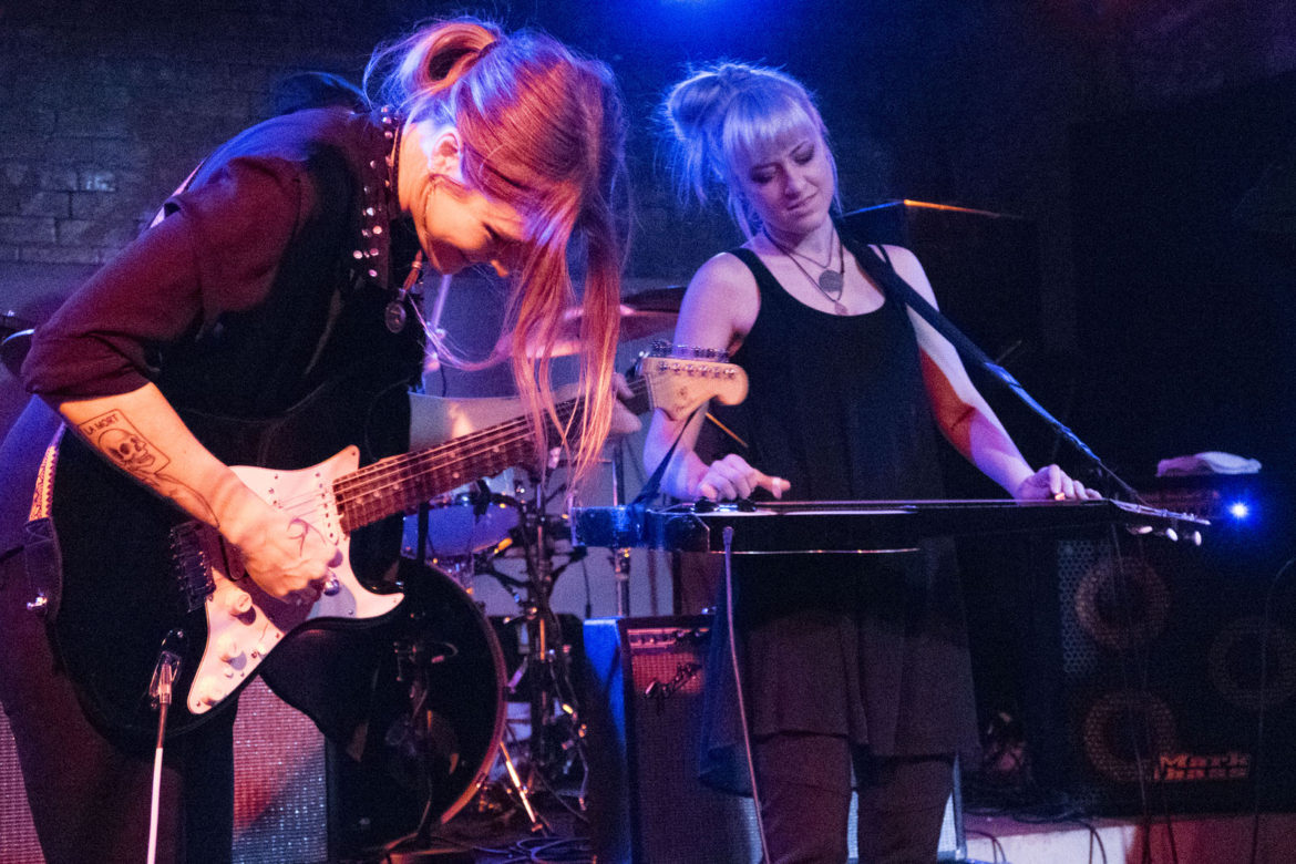 Larkin Poe on stage at Stereo in Glasgow on 22 May 2016