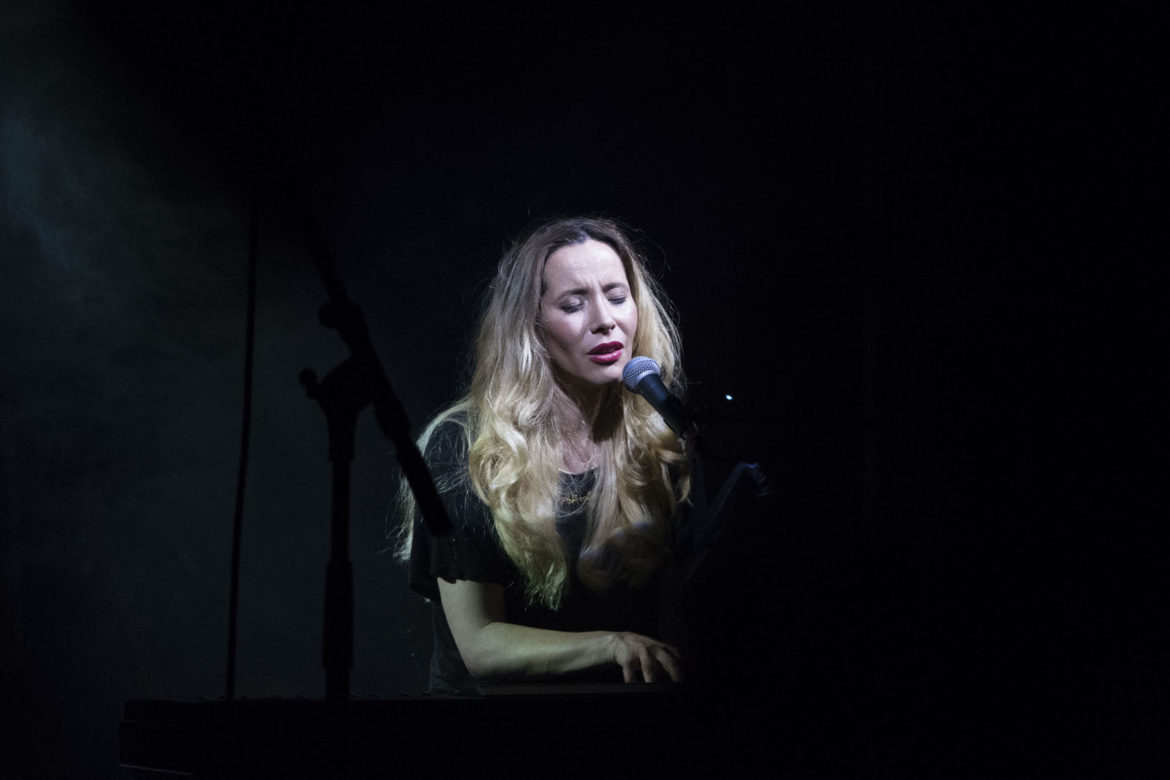 Nerina Pallot on stage at the Scala in London on 17 September 2015