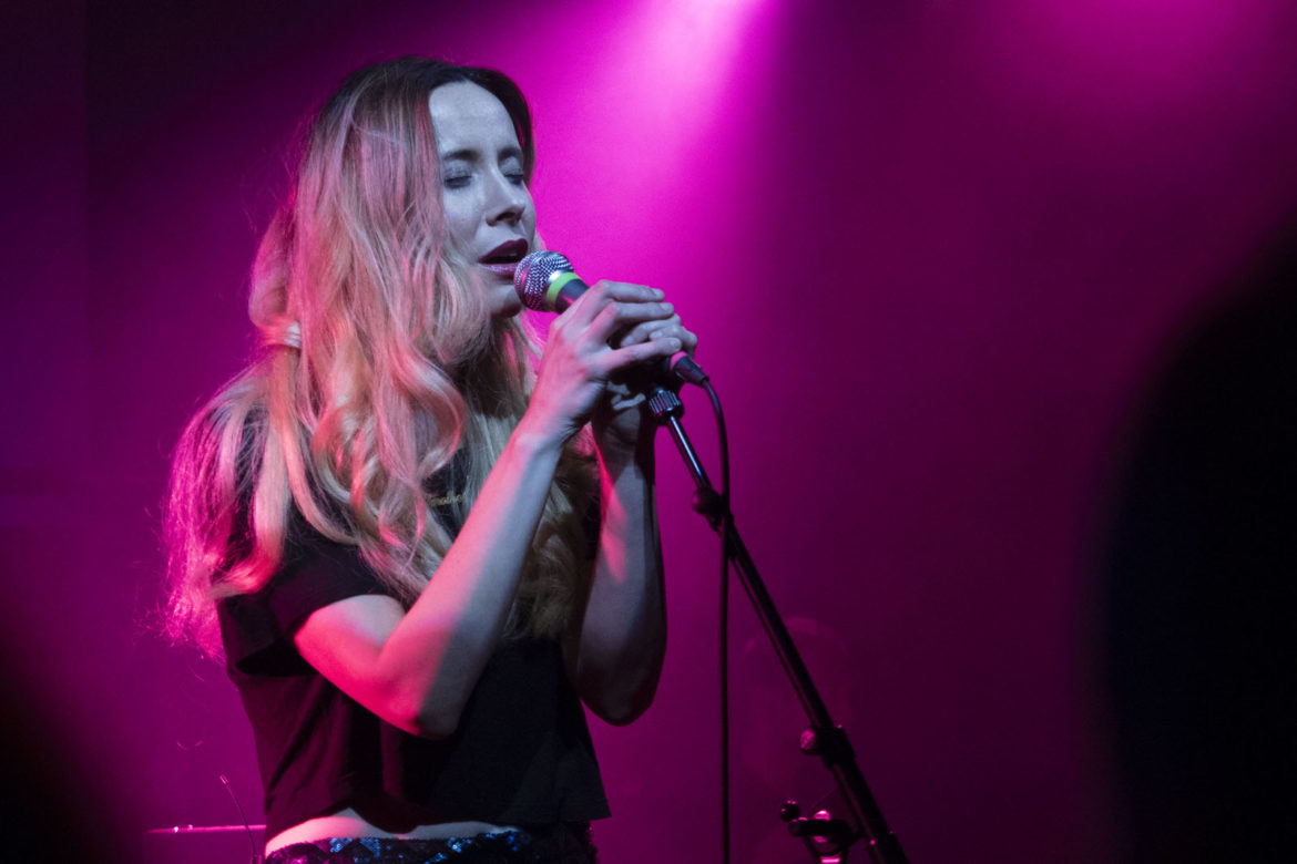 Nerina Pallot on stage at the Scala in London on 17 September 2015