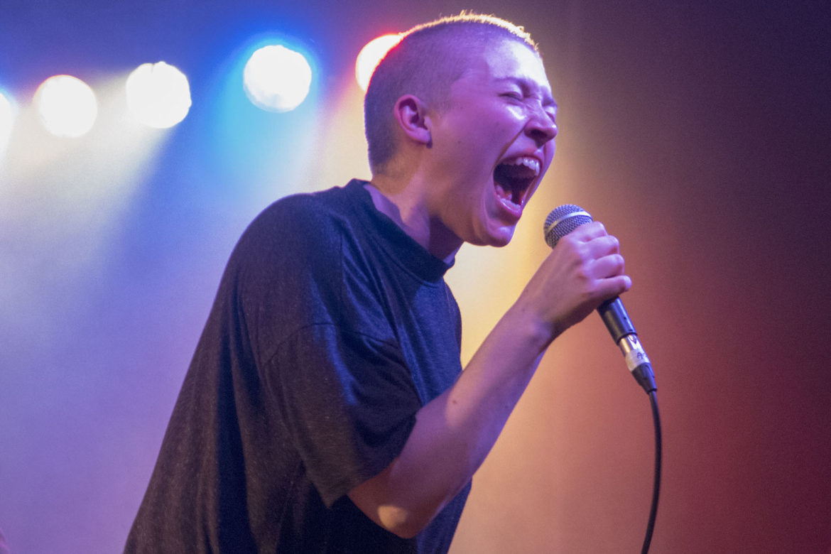 Joanna Gruesome on stage at the Scala in London on 22 September 2015