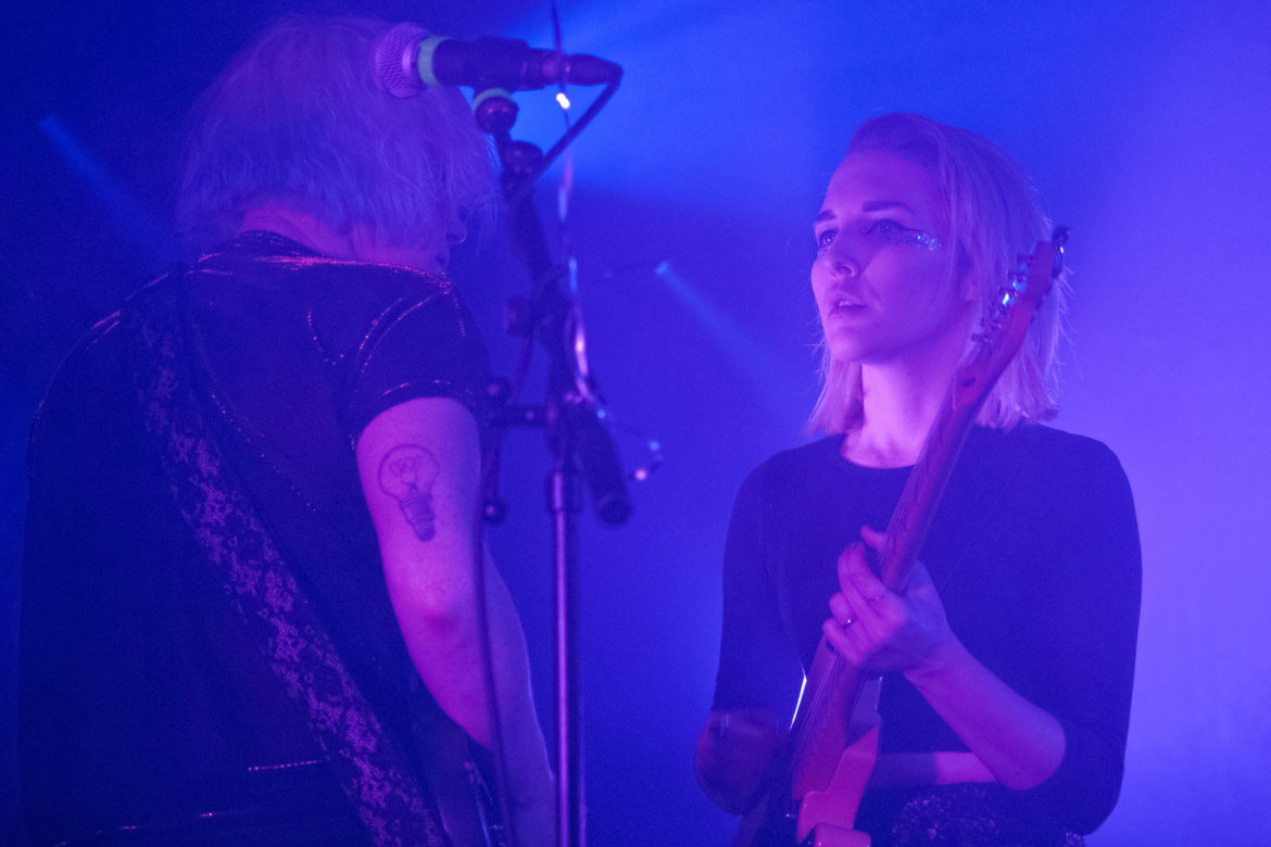 PINS on stage at Oslo in Hackney on 23 September 2015