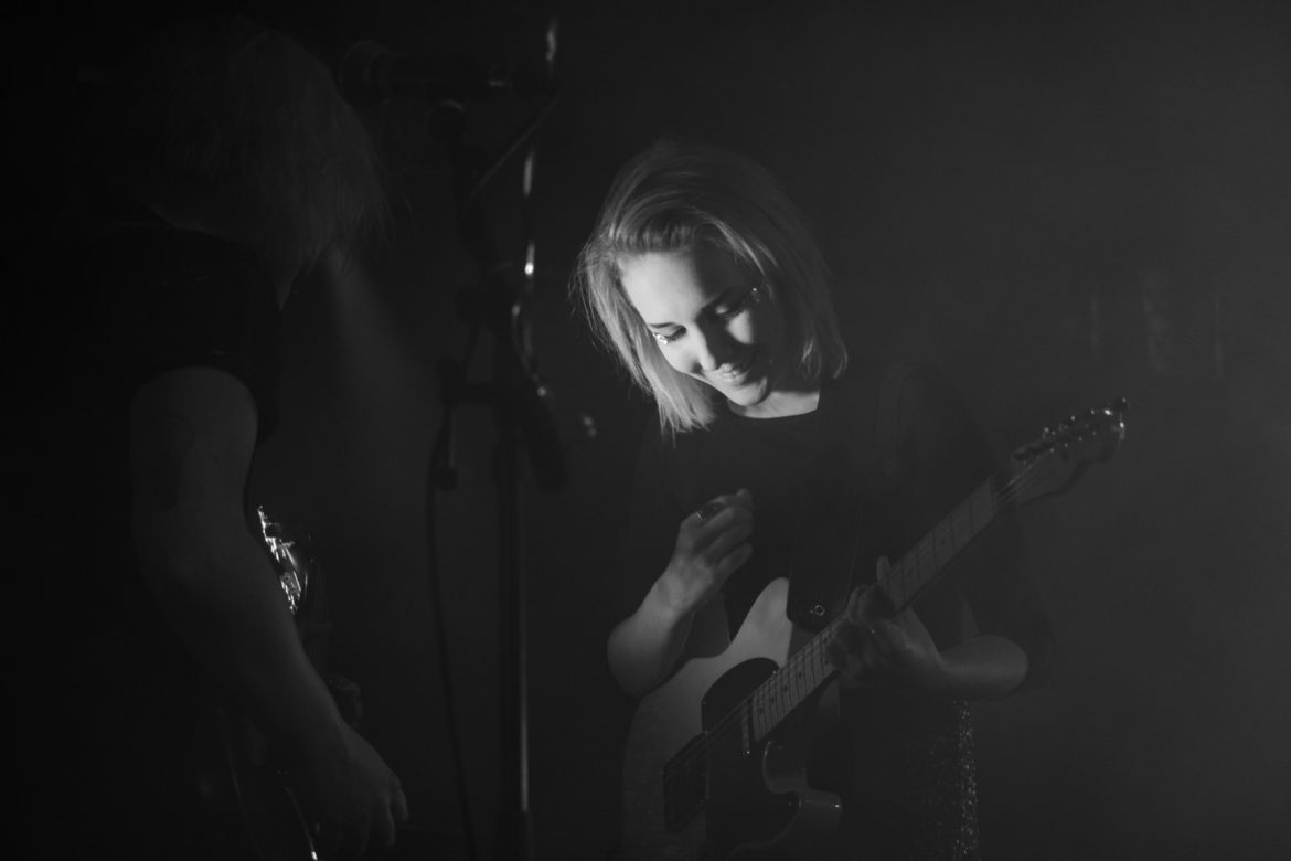 PINS on stage at Oslo in Hackney on 23 September 2015
