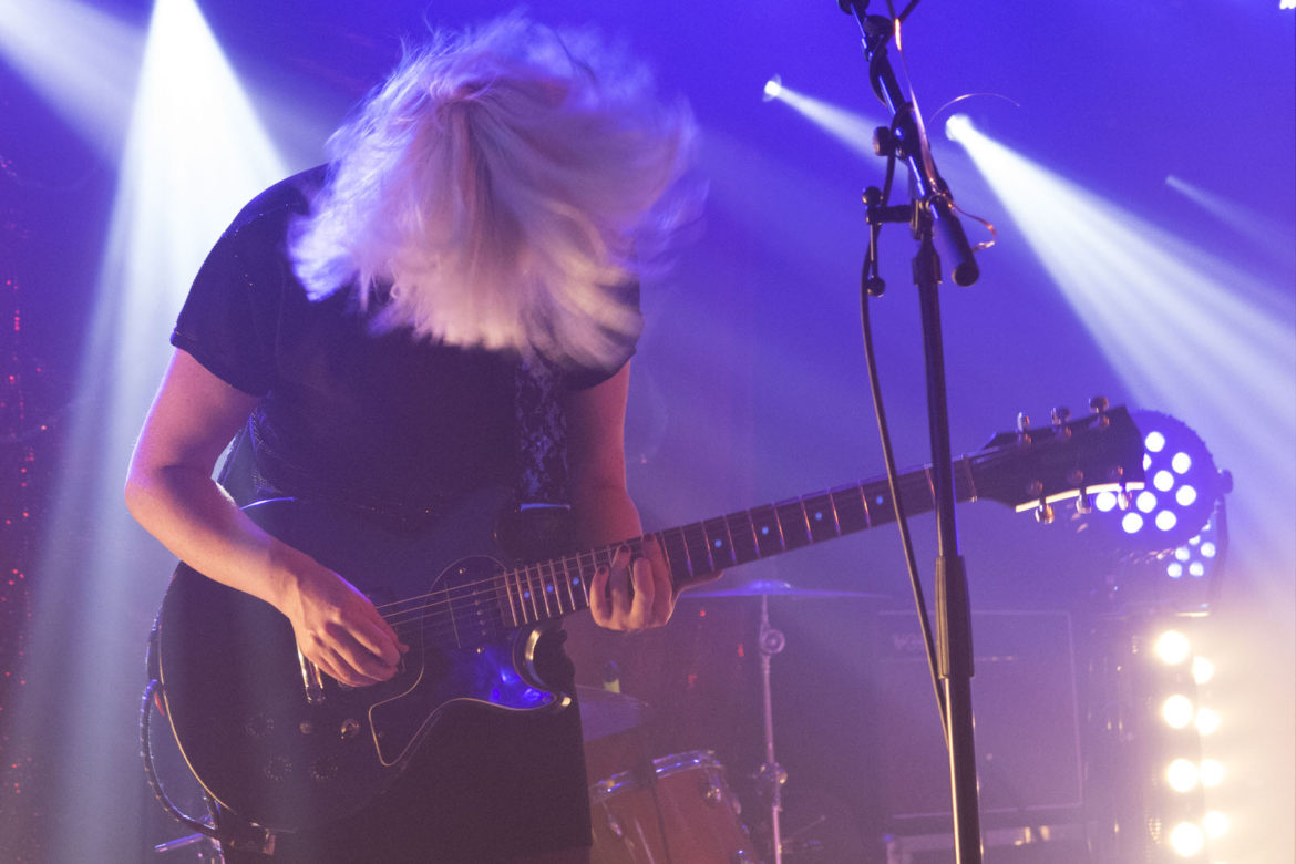 PINS on stage at Oslo in Hackney on 23 September 2015