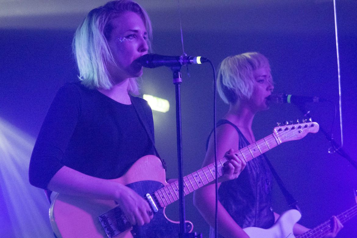 PINS on stage at Oslo in Hackney on 23 September 2015