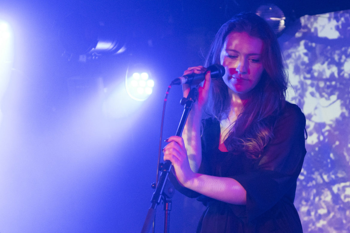 OK Button on stage at King Tut's Glasgow on 28 July 2019