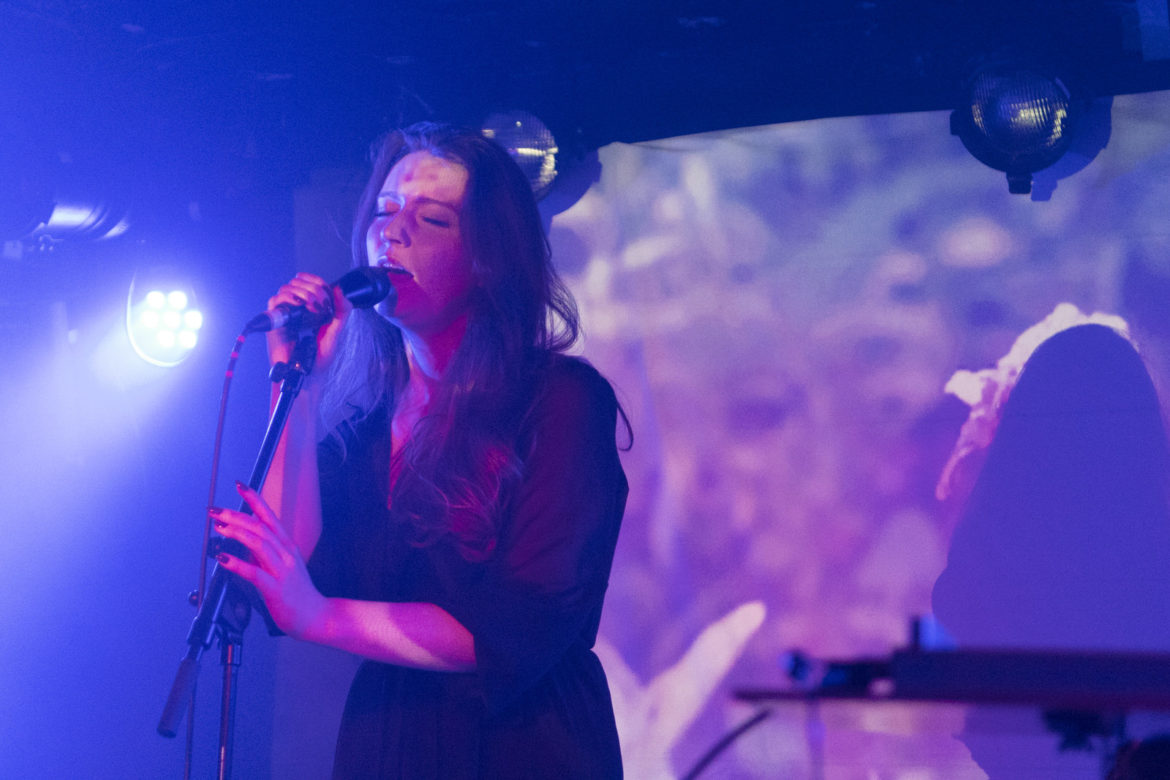 OK Button on stage at King Tut's Glasgow on 28 July 2019