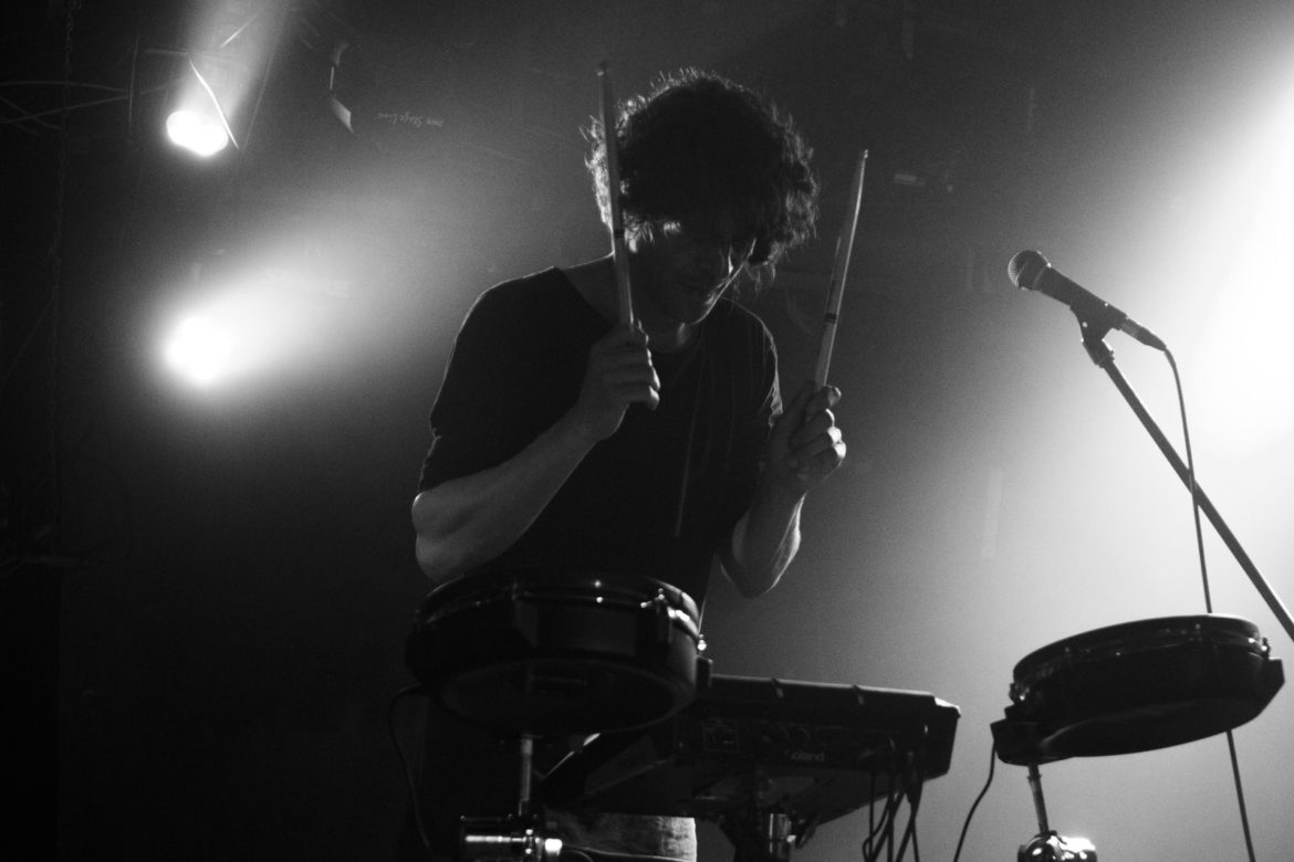 OK Button on stage at King Tut's Glasgow on 28 July 2019