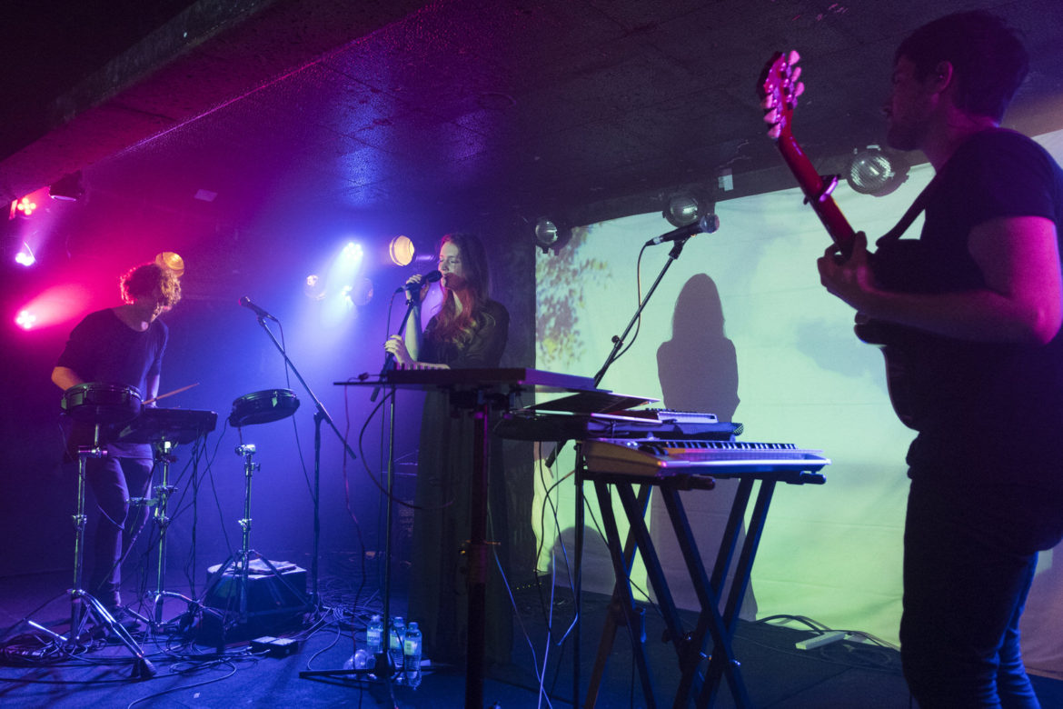 OK Button on stage at King Tut's Glasgow on 28 July 2019