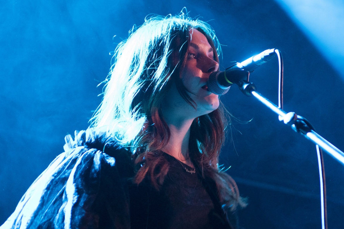 Honeyblood on stage at the Glasgow QMU on 24 October 2019